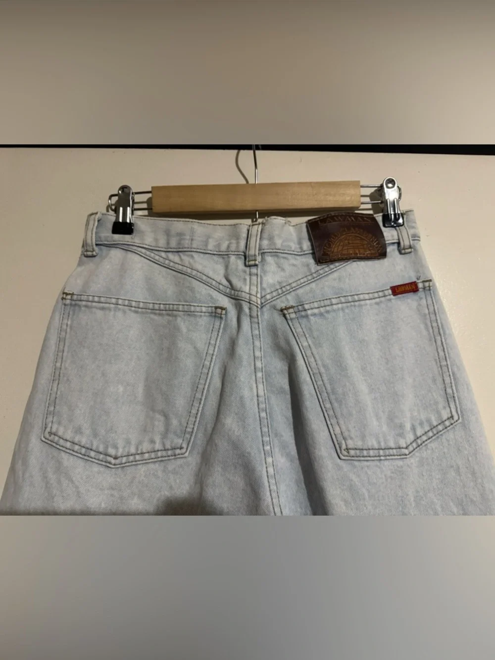 Lawman 90s vintage light wash high rise barrel jeans size 13